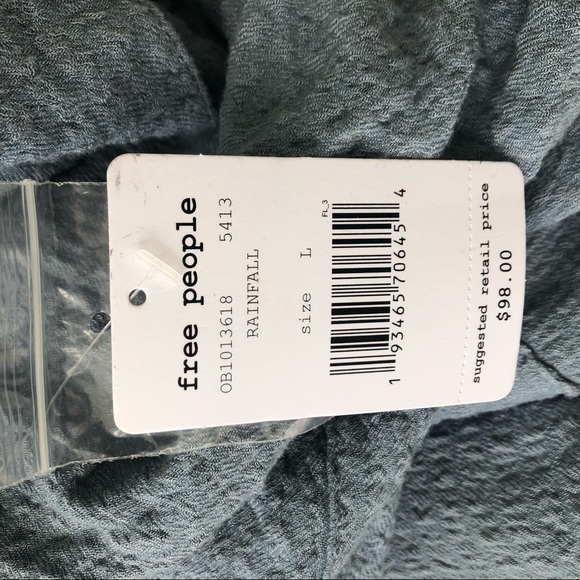 Free People Hidden Valley Button Down Shirt Large - Picture 8 of 8